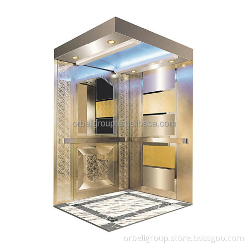 Customized Design Passenger Elevators: 630kg, 800kg, 1000kg Stainless Steel Cabins for Hotels and Apartments